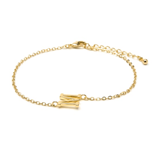 Luxenter Armband mit 18-karätiger Gelbgold-Oberfläche – Alphabet - Image 1