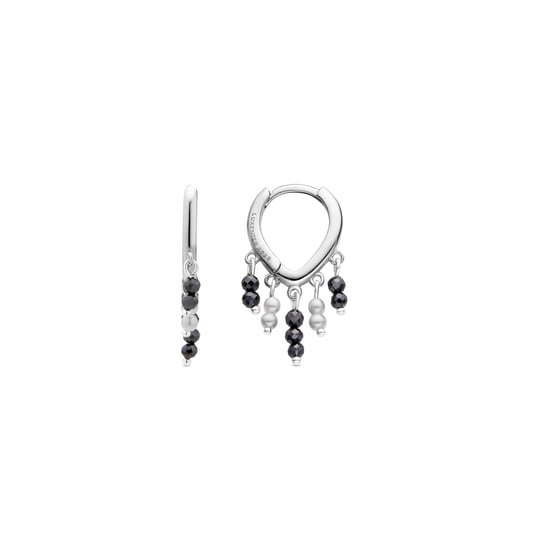 Luxenter Ohrringe aus 925er Sterlingsilber mit weißer Perle und Rhodiumbeschichtung – Ukraes - Image 1