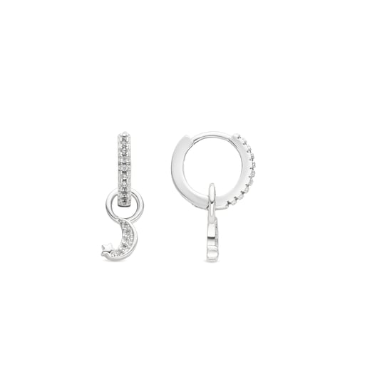 Luxenter Ohrringe mit Silberfinish und Brillantstrahl-Zirkonia – Lingma - Image 1