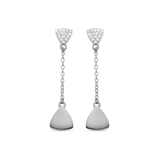 Luxenter Ohrringe aus 925er Sterlingsilber mit Zirkonia, rhodiniert – Syso - Image 1