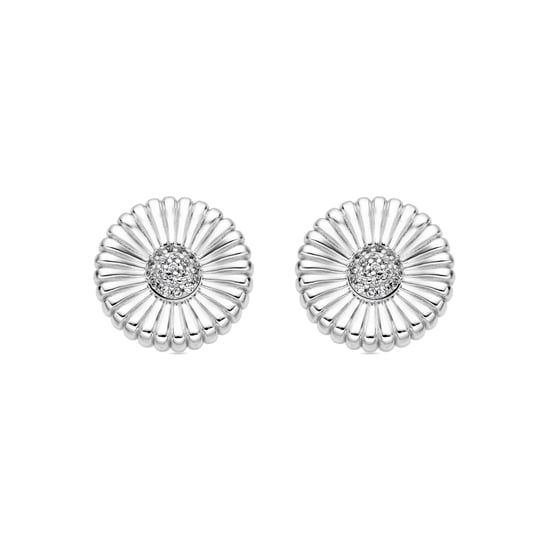Luxenter Ohrringe aus 925er Sterlingsilber mit Zirkonia, rhodiniert – Olie - Image 1