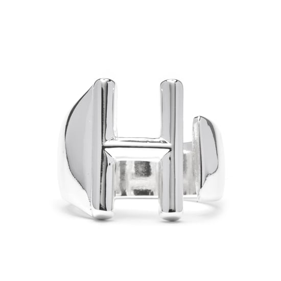 Luxenter Ring mit Silber-Finish – Alphabet - Image 1