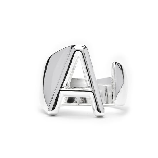 Luxenter Ring mit Silber-Finish – Alphabet - Image 1