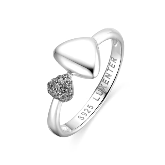 Luxenter Ring aus 925er Sterlingsilber mit Zirkonia, rhodiniert – Pesha - Image 1