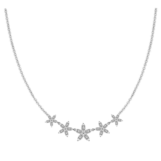 Luxenter Halskette aus 925er Sterlingsilber mit Zirkonia, rhodiniert – Rethi - Image 1