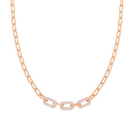 Luxenter Halskette mit 18 Karat Gelbgold-Finish – Nelith - Image 1