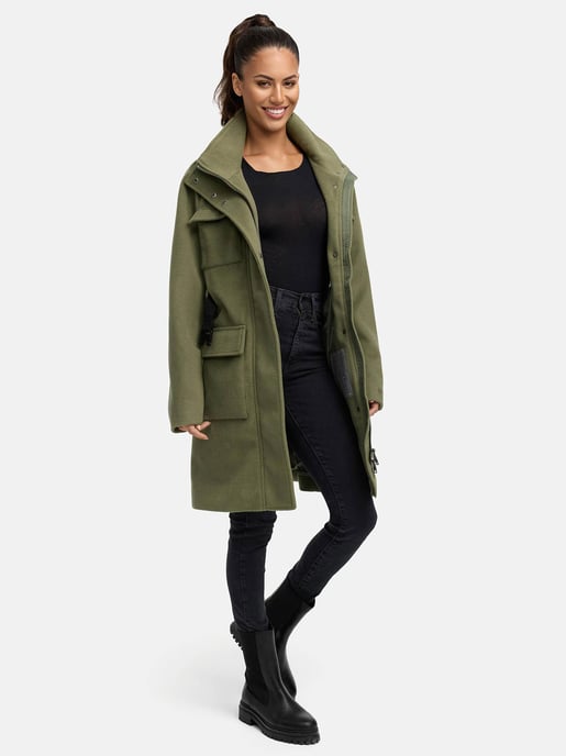 Marikoo Damen Wintermantel Tanokoo mit Stretch-Gürtel - Image 6