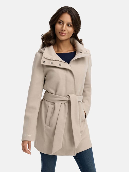 Marikoo Damen Mantel Katalinaa mit Taillengürtel - Image 6