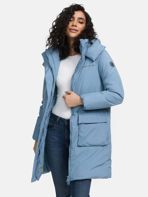 Marikoo Damen Winterjacke mit Magnetverschluss & Kapuze – Nanami - Image 6