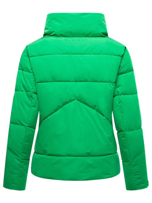 Marikoo kurze Damen Steppjacke mit Kragen & Druckknöpfen – Jalliaa - Image 4
