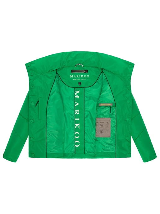 Marikoo kurze Damen Steppjacke mit Kragen & Druckknöpfen – Jalliaa - Image 5