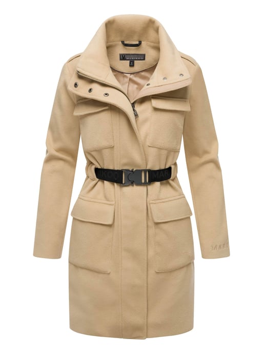 Marikoo Damen Wintermantel Tanokoo mit Stretch-Gürtel - Image 1