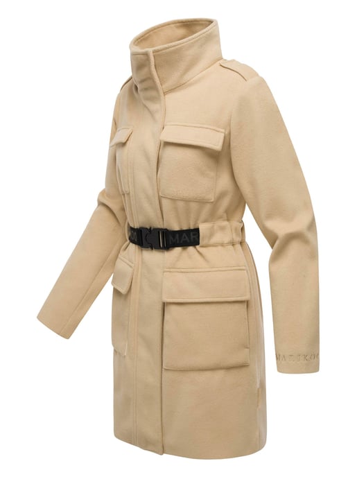 Marikoo Damen Wintermantel Tanokoo mit Stretch-Gürtel - Image 3