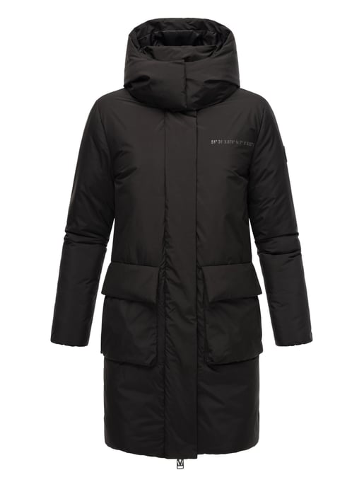 Marikoo Damen Winterjacke mit Magnetverschluss & Kapuze – Nanami - Image 2
