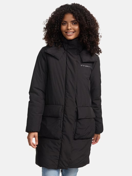 Marikoo Damen Winterjacke mit Magnetverschluss & Kapuze – Nanami - Image 6