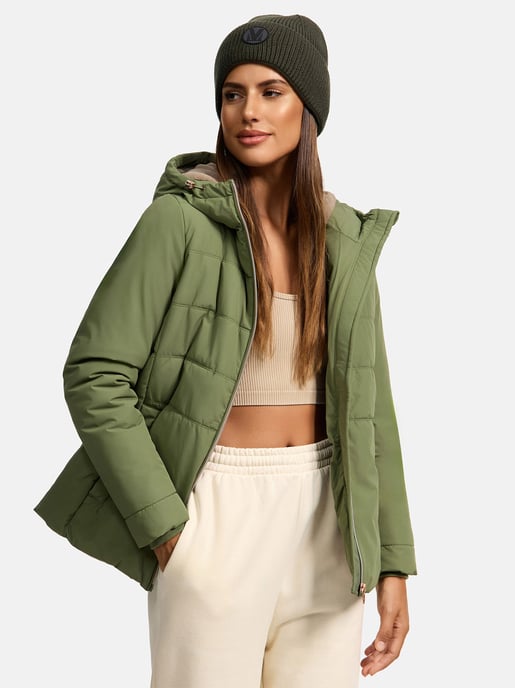 Marikoo Damen Steppjacke mit Fleece-Innenfutter & Kapuze – Alemee - Image 5