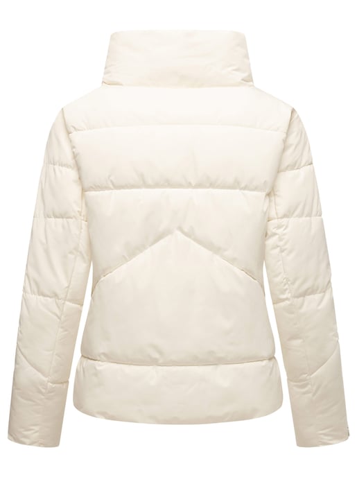 Marikoo kurze Damen Steppjacke mit Kragen & Druckknöpfen – Jalliaa - Image 4