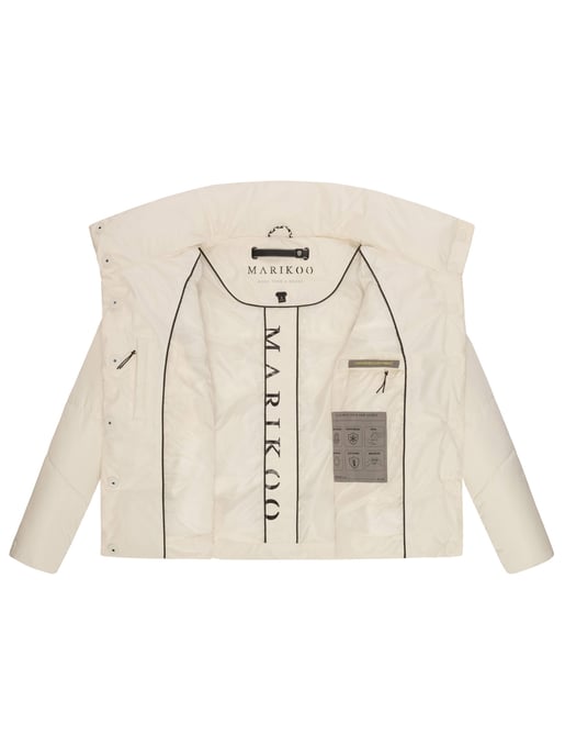 Marikoo kurze Damen Steppjacke mit Kragen & Druckknöpfen – Jalliaa - Image 5
