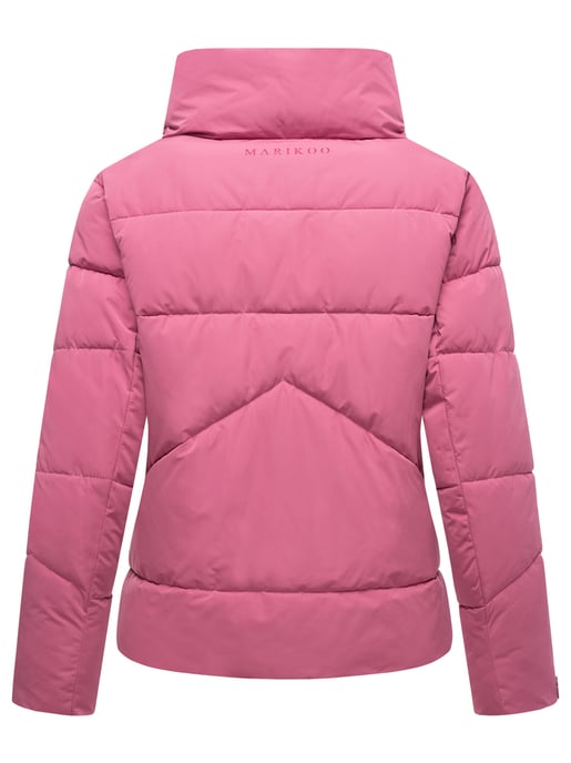 Marikoo kurze Damen Steppjacke mit Kragen & Druckknöpfen – Jalliaa - Image 4