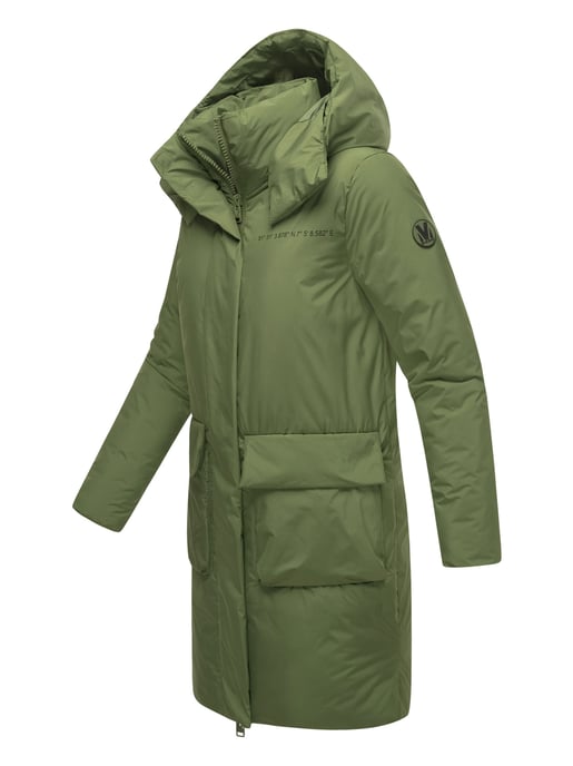 Marikoo Damen Winterjacke mit Magnetverschluss & Kapuze – Nanami - Image 3