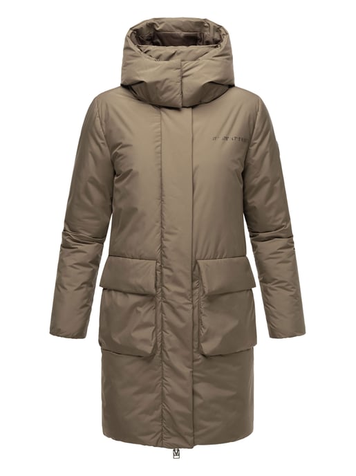 Marikoo Damen Winterjacke mit Magnetverschluss & Kapuze – Nanami - Image 2