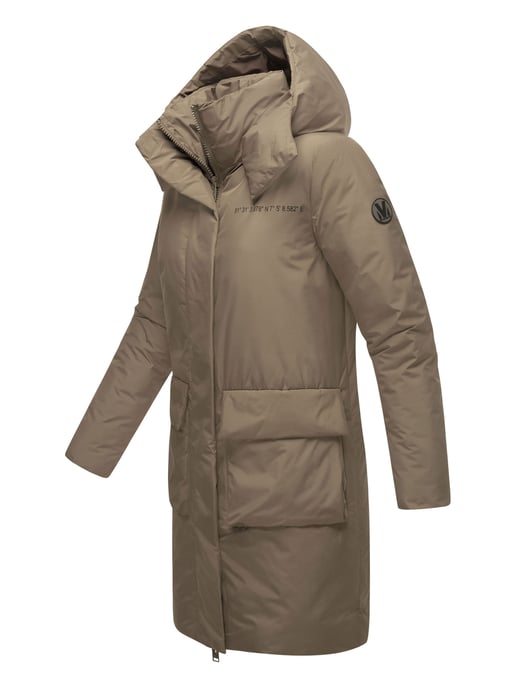 Marikoo Damen Winterjacke mit Magnetverschluss & Kapuze – Nanami - Image 3