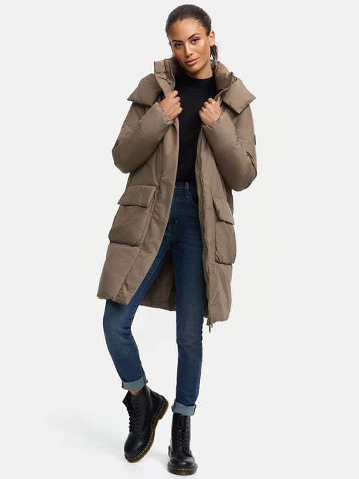 Marikoo Damen Winterjacke mit Magnetverschluss & Kapuze – Nanami - Image 6