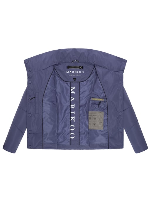Marikoo kurze Damen Steppjacke mit Kragen & Druckknöpfen – Jalliaa - Image 5