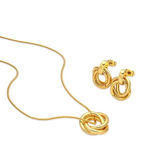 Luxenter Sets mit 18-karätiger Gelbgold-Veredelung – Linkap - Image 1