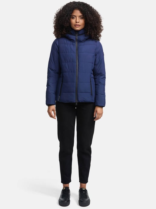 Marikoo kurze Damen Steppjacke mit Kapuze & Fleecefutter – Radaa - Image 1