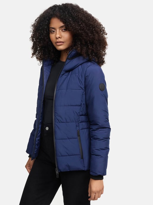 Marikoo kurze Damen Steppjacke mit Kapuze & Fleecefutter – Radaa - Image 3