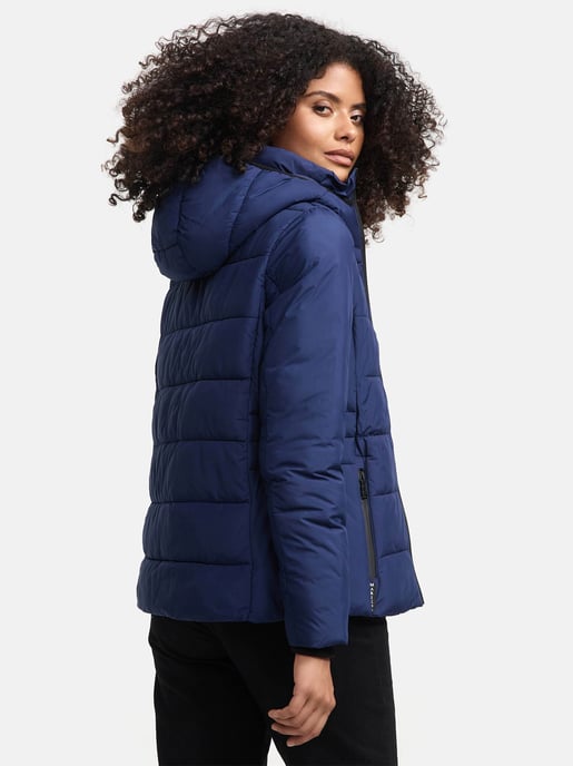 Marikoo kurze Damen Steppjacke mit Kapuze & Fleecefutter – Radaa - Image 4