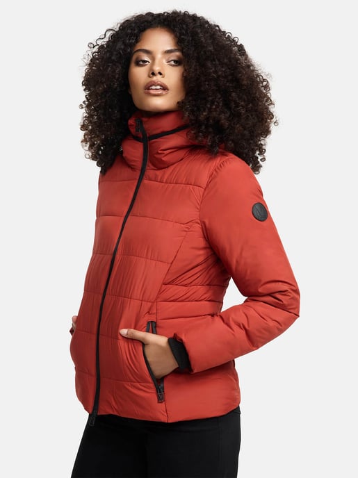 Marikoo kurze Damen Steppjacke mit Kapuze & Fleecefutter – Radaa - Image 1