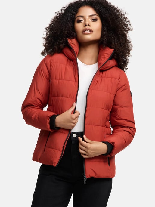 Marikoo kurze Damen Steppjacke mit Kapuze & Fleecefutter – Radaa - Image 2
