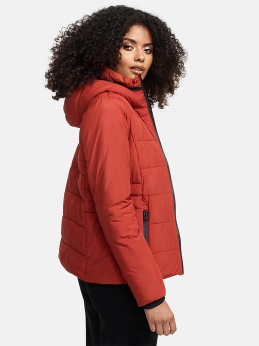 Marikoo kurze Damen Steppjacke mit Kapuze & Fleecefutter – Radaa - Image 3