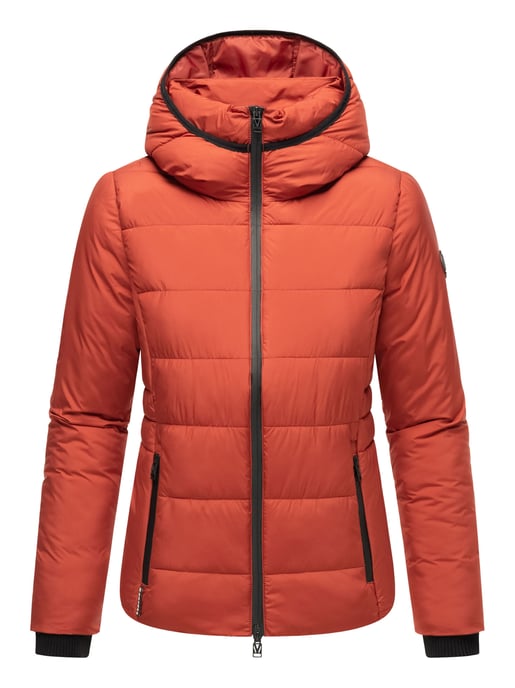Marikoo kurze Damen Steppjacke mit Kapuze & Fleecefutter – Radaa - Image 5