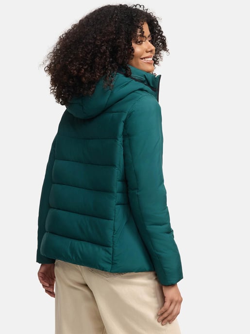 Marikoo kurze Damen Steppjacke mit Kapuze & Fleecefutter – Radaa - Image 3