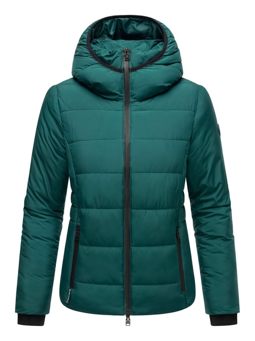 Marikoo kurze Damen Steppjacke mit Kapuze & Fleecefutter – Radaa - Image 5