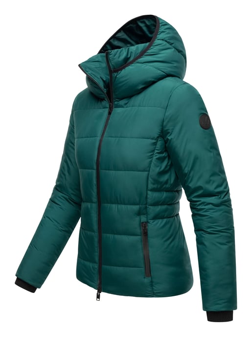 Marikoo kurze Damen Steppjacke mit Kapuze & Fleecefutter – Radaa - Image 6