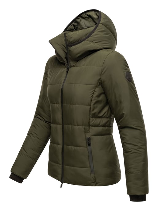 Marikoo kurze Damen Steppjacke mit Kapuze & Fleecefutter – Radaa - Image 6