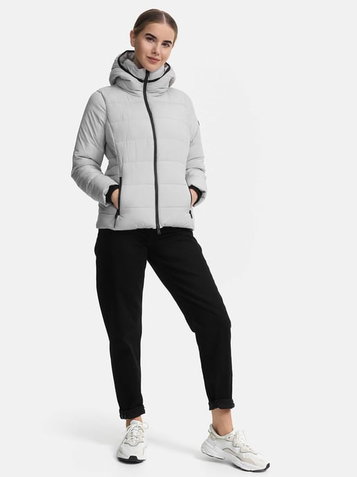 Marikoo kurze Damen Steppjacke mit Kapuze & Fleecefutter – Radaa - Image 1