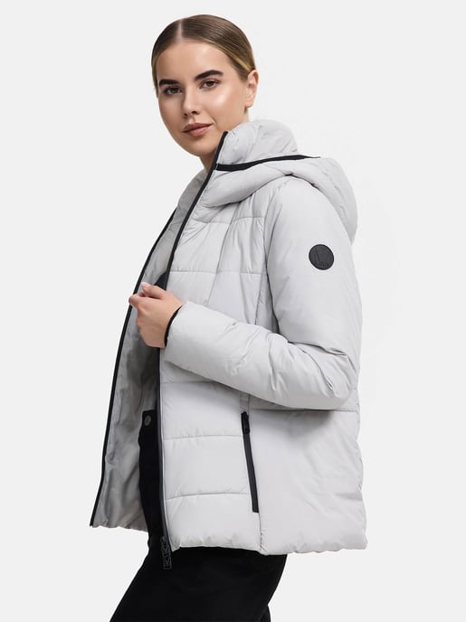 Marikoo kurze Damen Steppjacke mit Kapuze & Fleecefutter – Radaa - Image 2