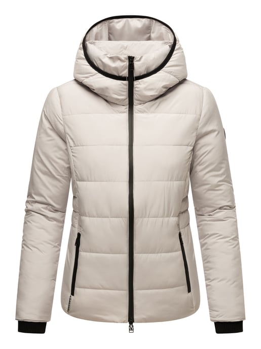 Marikoo kurze Damen Steppjacke mit Kapuze & Fleecefutter – Radaa - Image 6