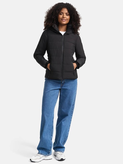 Marikoo kurze Damen Steppjacke mit Kapuze & Fleecefutter – Radaa - Image 1