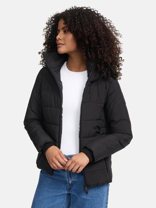 Marikoo kurze Damen Steppjacke mit Kapuze & Fleecefutter – Radaa - Image 2