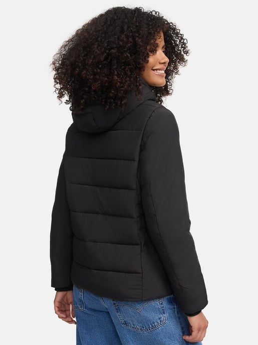 Marikoo kurze Damen Steppjacke mit Kapuze & Fleecefutter – Radaa - Image 4