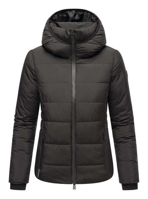 Marikoo kurze Damen Steppjacke mit Kapuze & Fleecefutter – Radaa - Image 6