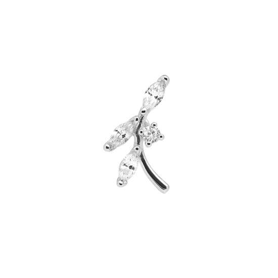 Luxenter Piercing mit funkelnden Zirkonia, veredelt mit 925er Sterlingsilber – Curat - Image 1