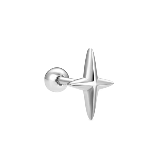 Luxenter Piercing aus 925er Sterlingsilber mit Rhodiumbeschichtung – Uvdia - Image 1