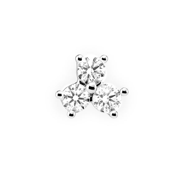 Luxenter Piercing mit funkelnden Zirkonia, 925er Sterlingsilber – Liram - Image 1